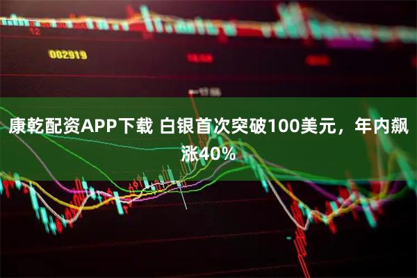 康乾配资APP下载 白银首次突破100美元，年内飙涨40%